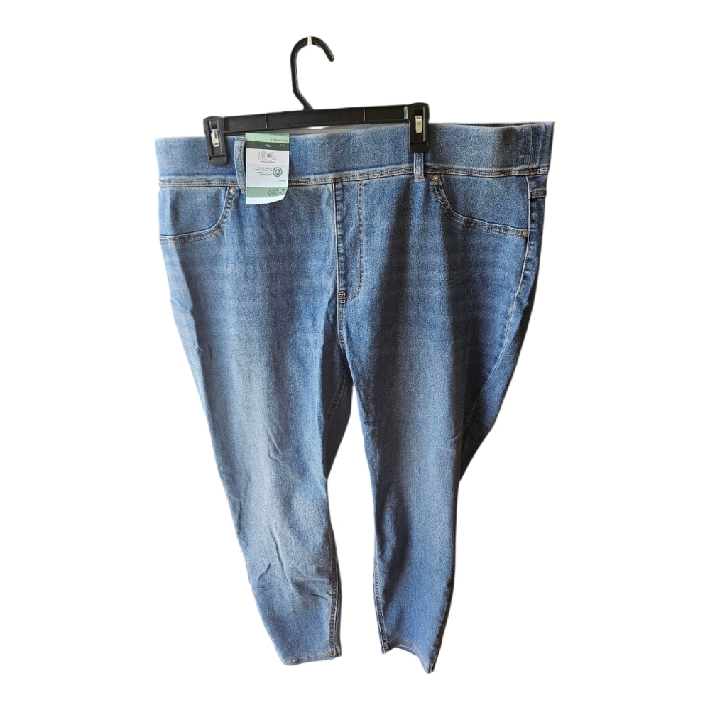 Terra & Sky Plus Size Pull On Skinny High Rise Jeggings Size 2X (20w-22w) - Picture 2 of 6